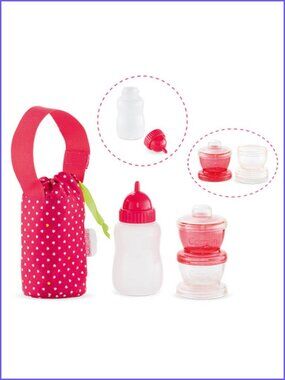 Corolle Baby Doll Travel Mealtime Set  Doll Accessory New in Bag